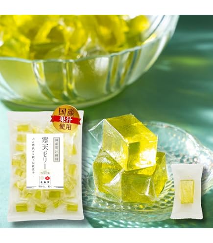 Amazon.co.jp: 天然生活 ラムネ寒天ゼリー (500g) 個包装 シャリッ