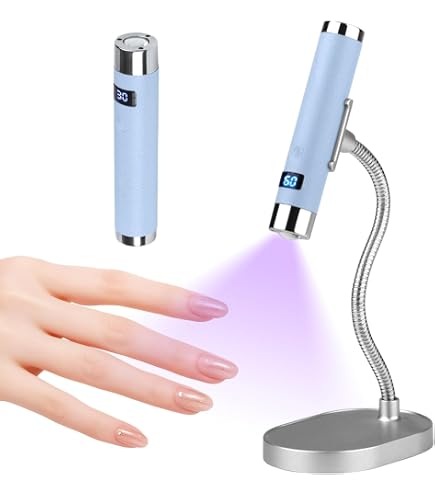 Amazon.co.jp: ネイルライト ペン型 ジェルネイルライトスタンド付き