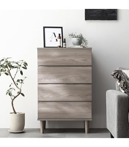 Amazon｜弘益 ヘント サイドチェスト ブラウン HENT-SC40 約50×40×30cm