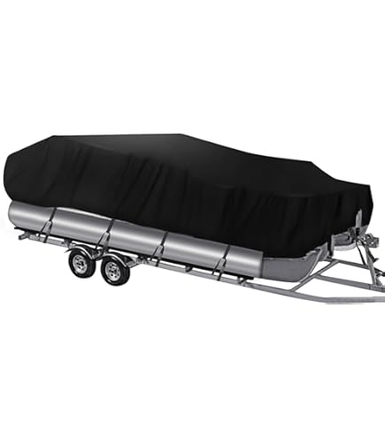 Pontoon Cover Support Poles With Ring Sandbag Much More Stable