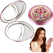 Amazon.co.jp: 折りたたみ式 化粧鏡 ポータブル両面ミラー
