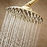 Naiture真鍮Rainfallノズルシャワーヘッド標準アームで4ヘッド幅4アーム長さと5 Finishes Head Width: 12 Inch. Arm Length: 12 Inch. SE