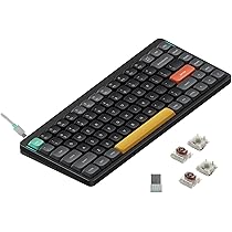 NuPhy AIR75 茶軸 薄型ゲーミングキーボード 技適認証 Amazon | NuPhy Air75メカニカルキーボード 薄型ワイヤレス