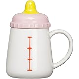 サンアート おもしろ食器 「 哺乳瓶? 」 マグカップ 白 SAN2167
