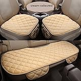Sedeta 3PCSシルクベルベット自動車インテリアカー自動車フロントリアシートプロテクターカバークッションマットインテリアベビー用 カーシートクッションカバーショップ カーシートカバークッション 