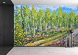 wall26 – 自己粘着壁紙大壁壁画シリーズ 100"x144" WMR-WP-X-C768-100x24x6