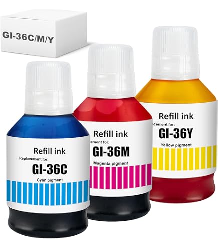 Amazon.co.jp: Canon GI-36BK 互換インクボトル ブラック 顔料 170ml