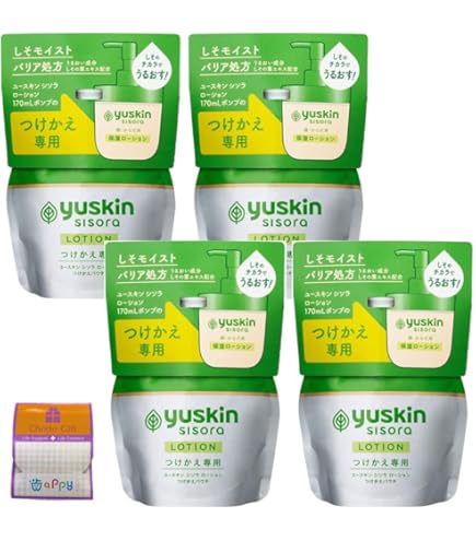3個セット クーポン有 ユースキン シソラ ローション つけかえパウチ 170mL ＆クリーム 顔・からだ用 ボトル 110g Amazon.co.jp: 《セット販売》 ユースキン シソラ ローション つけかえ