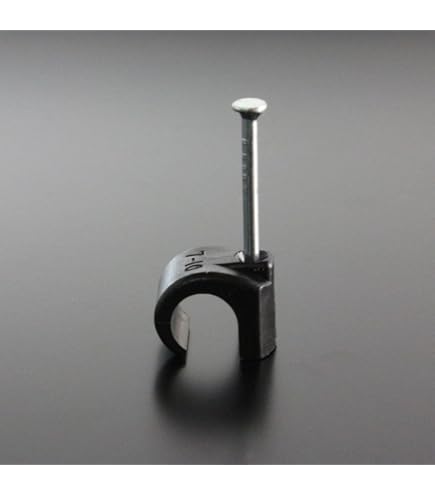 Amazon.co.jp: 同軸ケーブル用ステップルHDC-5B（黒）100個入 : DIY