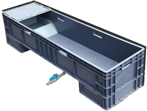 FanNii B11 Turtle Breeding Aquarium, Large Plastic Aquarium, Large Turtle Breeding Case, Turtle Breeding Cage, Bottom Drainage, Pet Cage, Reptiles, Amphibians, Durable and Durable, Can Be Used All - 1