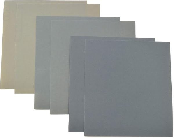 Daytona Motorcycle Waterproof Sandpaper Set, Grit #800/1200/1500, 2 Sheets Each, 79471 - 1