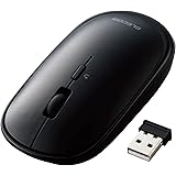 エレコム ワイヤレスマウス 無線2.4GHz Slint M-TM10DBBK/EC 薄型 静音 4ボタン プレゼンモード機能付 Windows Mac 対応 ブラック