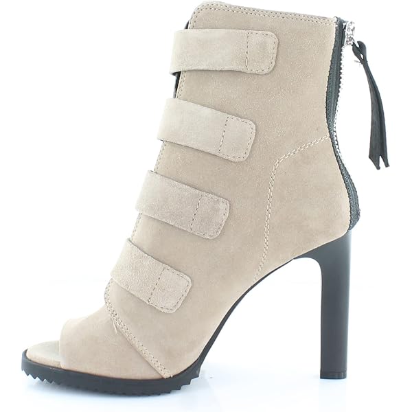 dkny blake lug sole peep toe booties size 10