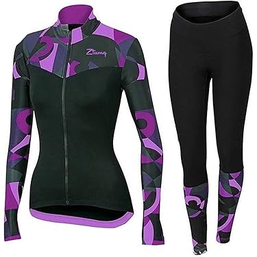 レディース XS サイクリングジャージ パッド入りパンツセット冬フリース吸汗速乾 レディース XS サイクリングジャージ パッド入りパンツセット冬