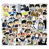探偵ステッカー 50枚セット かわいいアニメシール DIY漫画ステッカーパック 子供 学生 誕生日 ギフト 贈り物 可愛いごほうびシール スーツケース ノートパソコン ギター バイク 車 水筒 スケートボード 文房具 ヘルメットなど適用 [並行輸入品]