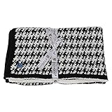 KASHWERE カシウェア Baby Blanket - Houndstooth BB-31-160-33 ブラック/ホワイト　千鳥柄 ブラック・クリーム ブランケット並行輸入品 [並行輸入品]