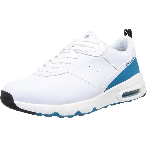 ジャックバニー エアーソール ゴルフシューズ 23.5 ホワイト×ターコイズ Amazon | [ジャックバニー] メンズ [継続定番商品] ゴルフシューズ