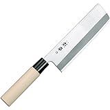 富士カトラリー 菜切 170mm ステンレス刃物鋼 両刃 皮むき・桂むきなど野菜を扱うのに適した専用庖丁 成平作 #9000 ステンレス刃物鋼和庖丁 FC-80