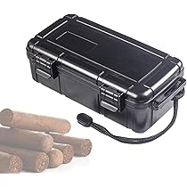 Amazon.co.jp: 防水葉巻ボックス、ポータブルトラベルヒュミドール