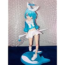 外国輸入ウサ耳付き水色アロナフィギュア