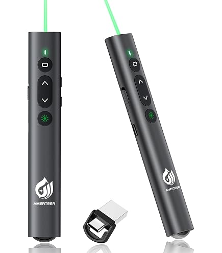 Amazon.co.jp: [BlueTooth + USB] 2in1 充電式 緑 レーザーポインター
