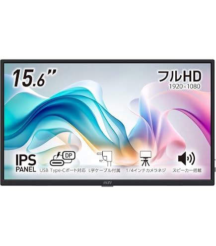 Amazon.co.jp: MSI PRO MP161 E2 15.6インチフルHDポータブルモニター