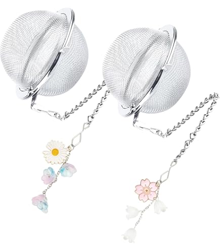 UNICRAFTALE 3-Pack Bee Pendant Tea Strainers – Stainless Steel Loose Leaf Tea Ball Infusers - View #8