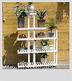 植物の花スタンド,植物のディスプレイ棚ラック棚竹折りたたみ式ポット ラック プランター収納ラック棚を表示-A