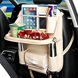 Esimen車Backseat Organizer for Kids withタブレットholder-マルチ用途の背面シートプロテクターKeepsお車neat- Plentyストレージポケット – M
