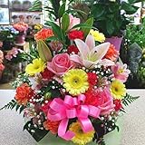 誕生日や記念日お祝いにアレンジメントフラワー　オリジナルデザイン（画像配信付）