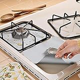 Weryn（TM）4本セット/ガスコンロ炊飯器プロテクターカバー/ライナークリーンマットパッドガスバーナーは、コンロプロテクターキッチンアクセサリーIC877055カバー