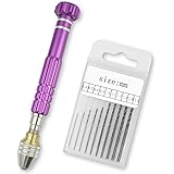 精密 ピンバイス ハンドドリル クラフトツール ドリル付 0.6mm～2mm 10サイズ セット レジン 模型 手芸