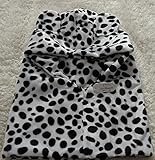 京都 おかげさまで ベビー ＆ キッズ かわいい クマさんのお耳 すっぽり フード ＆ ネックウォーマー 選べる カラー (ヒョウ柄白色)