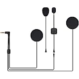 FODSPORTS バイク インカム用 V6 Plusインカム専用イヤホン 4極＆3.5mmジャック 注文前に機種確認必要 OMTP規格 ヘッドセット インターコム用 パーツ 二種類マイク＆スピーカー いんかむ用 アクセサリ ヘルメット用 HIFI音
