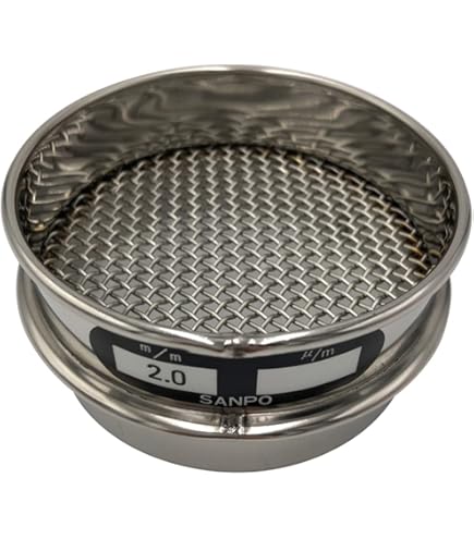 Amazon | サンポー ステンレスふるい 200×60 1mm/5-3293-29 | 実験用