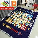 Ustide ベビープレイマット コットンフロアジム 無毒 滑り止め リバーシブル 洗濯可能 Lサイズ 145*195cm