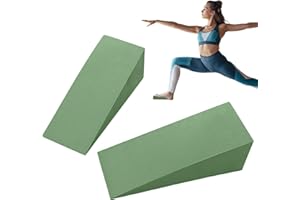 スクワットヨガウェッジ |フォームスラントエクササイズボード |ヨガウェッジブロックツール、フォームインクラインスラントボードスクワットウェッジブロックふくらはぎ足首と足のストレッチ、下肢強度向上のためのフォームスラントボード