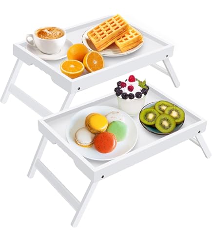 Breakfast Tray Pack Tray Folding Table, Collapsible Lap Table