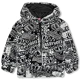 BABYDOLL（ベビードール）総柄ボアジップパーカー 150cm ブラック