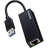 エレコム 有線LANアダプター USB3.2 (Gen1) ギガビット対応 ブラック EDC-GUA3V2-B