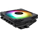 Thermalright AXP 120 X67 Black ARGB薄型CPUエアクーラ、120 mm スリムファン PWMファン付き、6つのヒートパイプ、67mm高、AMD:AM4/AM5/Intel LGA 1700/1150/1151/120