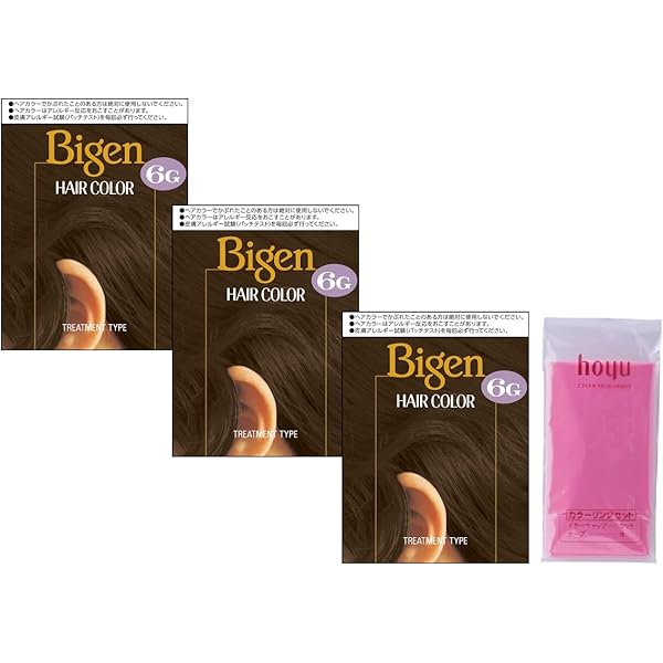 Amazon | 【白髪染め】 ビゲン ヘアカラー 6G （3個＋おまけ