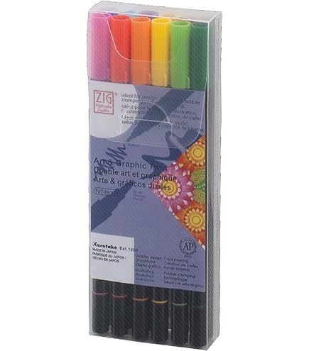 Amazon.co.jp: 呉竹 筆ペン ZIG アート&グラフィック ツインマーカー