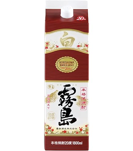 Amazon.co.jp: 霧島酒造 茜霧島 1800ml パック [ 焼酎 25度 宮崎県
