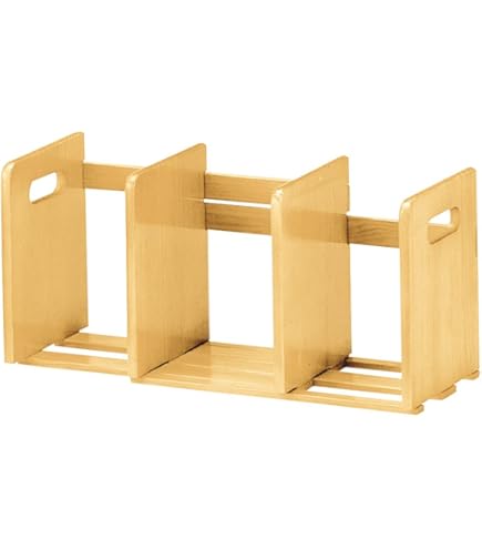 Amazon.co.jp: 矢嶋屋 スライド式本棚 幅335～615×奥180×高さ218mm