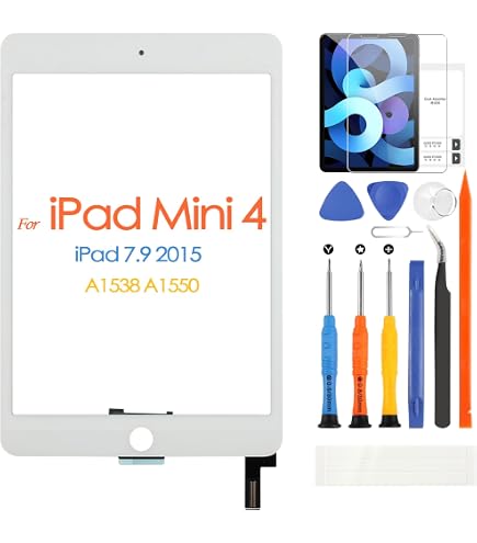 Amazon.co.jp: SRJTEK For iPad Mini 4 A1538 A1550 修理用