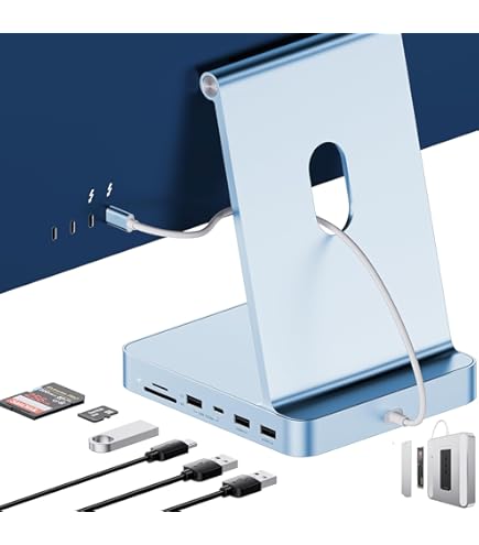 Amazon | USB C ハブ iMac 24 インチ 2021/2023 用、ミニソプル 6 IN 1