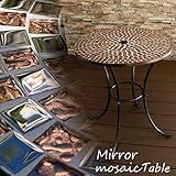 ガラスモザイクタイルテーブル φ60cm