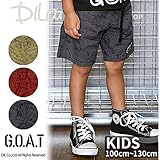 スケボー柄ハーフパンツ(５分丈)/GOAT(ゴート) 夏 120 カーキ