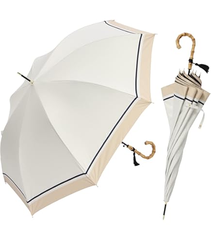 SUN BARRIER 100 日傘 55cm アイボリー SUN BARRIER 100 日傘 55cm アイボリー Amazon.co.jp